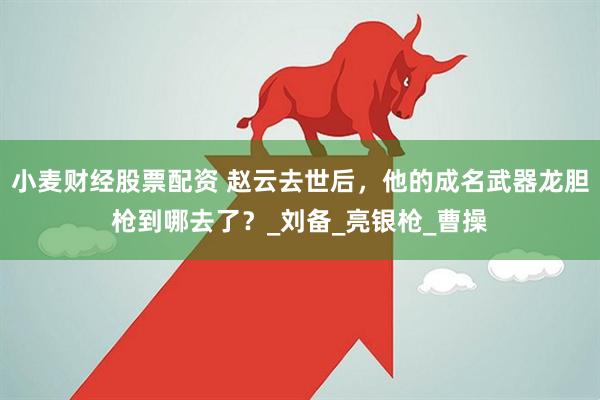小麦财经股票配资 赵云去世后，他的成名武器龙胆枪到哪去了？_刘备_亮银枪_曹操