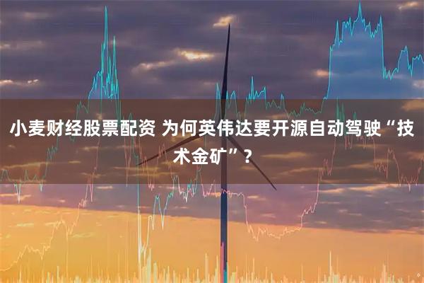 小麦财经股票配资 为何英伟达要开源自动驾驶“技术金矿”？